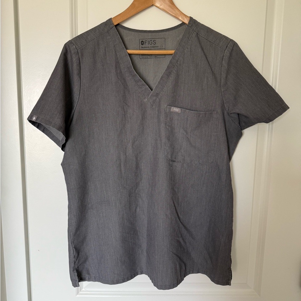 Figs Catarina Scrub top- Graphite